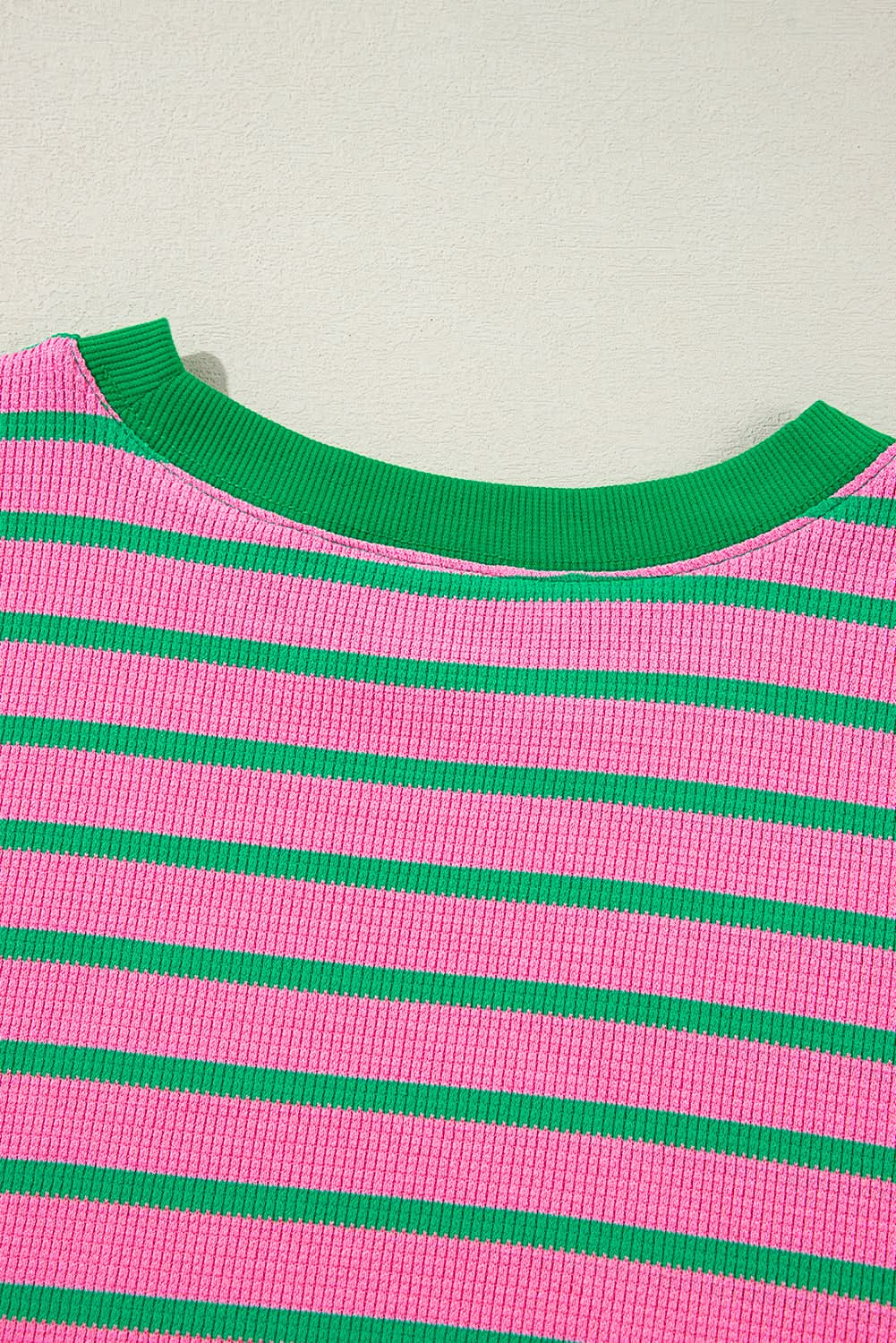 Cozy pink stripe plus size sweatshirt - Love Salve